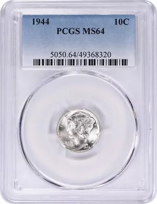 1944 Mercury Silver Dime MS64 PCGS • $44