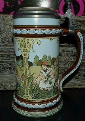 Mettlach Villeroy & Boch Brothers Grimm Snow White Red Riding Hood Beer Stein • $63