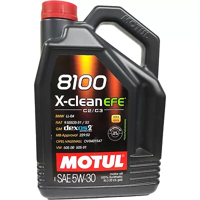 Motul 8100 X-Clean EFE Synthetic Motor Oil 5W30 - 5 Liter • $56.79