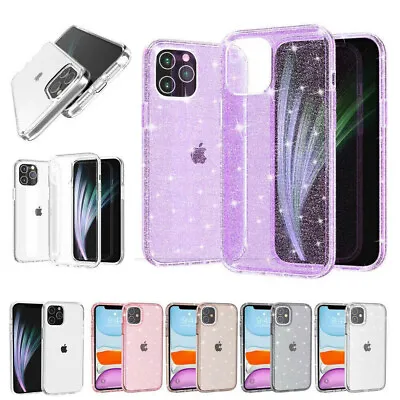 For Apple IPhone 15 Pro Max 14 13 12 11 Symmetry Glitter Hybrid Heavy Duty Case • $10.95