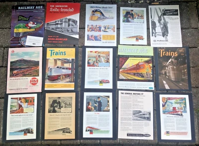 $12.90 • Buy Vintage General Motors Electro-Motive Locomotive Paper Lot..Ads, Magazine Covers