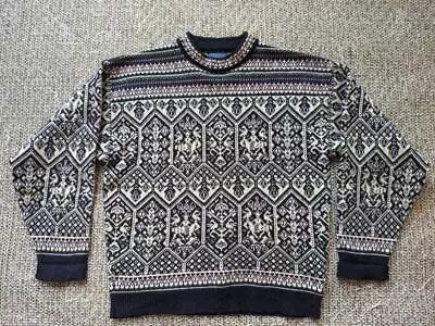 Vintage PENDLETON Norwegian WOOL Ski Sweater L Noway SCANDINAVIAN Dale • $79.95