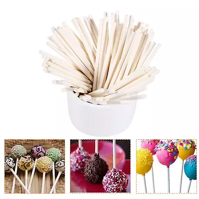 100 Pcs/Set Colorful Sticks Cake Pop Sticks For Candy Chocolate AOS • $9.09