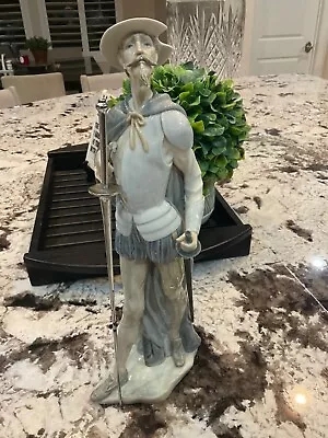 Rare Large 15 1/2  Lladro  Don Quixote On Guard  Figurine #1385 • $50