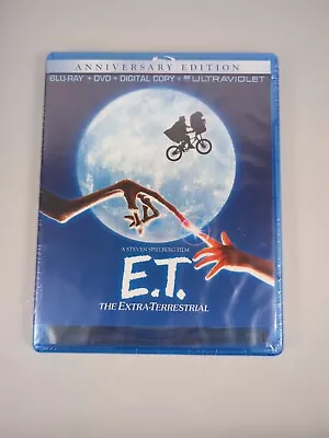E.T. The Extra-Terrestrial Anniversary Ed. Blu-ray+DVD+Digital+Ultraviolet NEW • $4.80