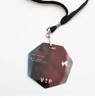 Post Malone VIP Pass Lanyard Necklace 12 Carat Toothache Tour Live Nation 2022 • $34.95