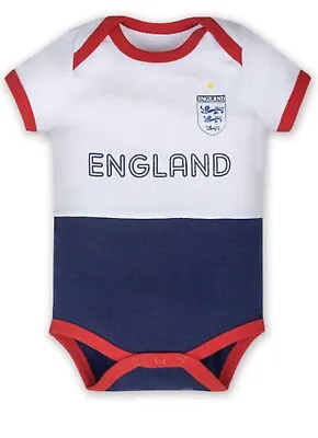Newborn Baby Boy Girls Clothes Unique England Soccer Baby  Bodysuit 3-6 Months • £7.99