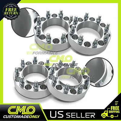 4 Pieces 2  Wheel Spacers 8x6.5 Fits Ram 2500 And 3500 1994-2012 With 9/16 Lugs • $158.90