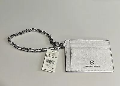 Michael Kors Small Pebbled Leather Chain Card Case • $28