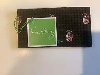 NWT~ Vera Bradley Houndstooth Brown Check Book Cover • $26.99