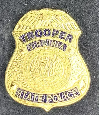 Virginia State Police Tie Pin Badge 25mm (M11) • $12.63