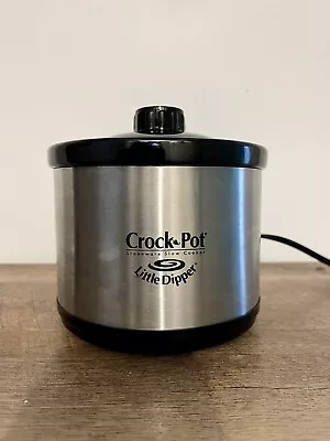 Crock-Pot Little Dipper. Mini Slow Cooker 16 Oz. Stainless Steel. • $20.15