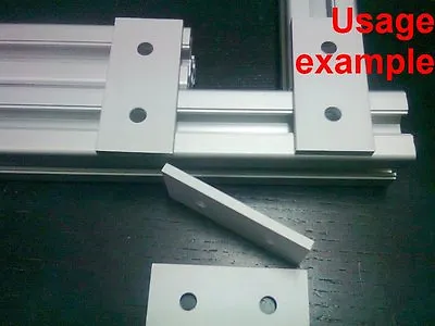 Aluminum T-slot 30x30 Profile 2-hole Join Flat Connect 60x28x4mm Plate 8-pieces • $20.10