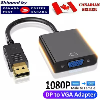 Display Port DP To VGA Adapter Cable 1080P For Laptop Game Monitor PC Macbook • $5.46