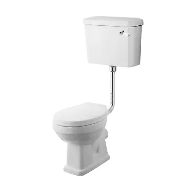 £224.95 • Buy Nuie Carlton Traditional Low Level Toilet With Lever Cistern Flush Pipe Bathroom