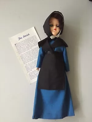 VINTAGE AMISH Hard Plastic Dressed Doll BOXED • $65