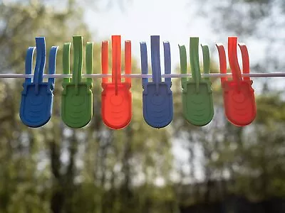 Storm Eco Clothes Pegs Extra Strong Wind Proof Plastic Washing Line Peg Laundry • £3.99