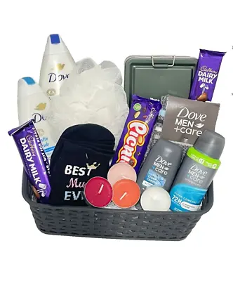 Gifts For Mum Dad Birthday Gifts Hamper Basket World's Best Mum Pamper Gifts S • £38.99
