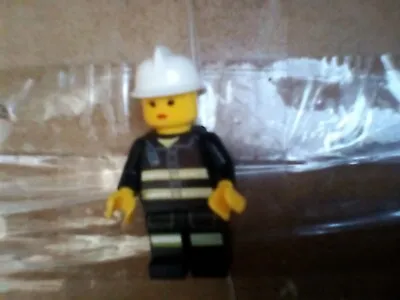 £3.75 • Buy Lego Mini Figure Lady Fire Fighter With White Helmet