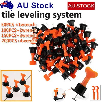 Tile Leveling System Clips Levelling Spacer Tiling Tool Floor Wall Wrench NEW • $11.85