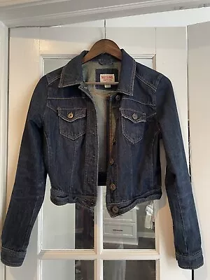 Mossimo Denim Jean Jacket Fitted Button Down - Size Medium (Small) - Juniors • $8