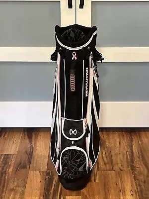 Maxfli Revolution Cart 5 Way Golf Bag Breast Cancer Aware W/ Rain Cover Pink NEW • $110.49
