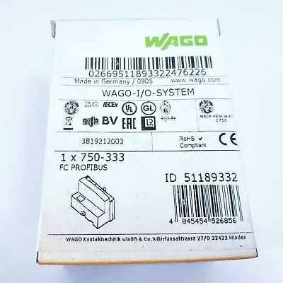 New WAGO 750-333 Buscoupler DeviceNet Module PLC Adapter 750333 In Box • $240