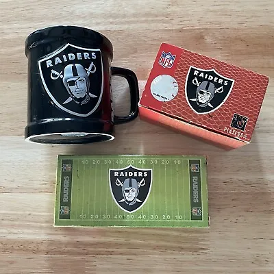 Vintage Oakland Raiders NIB Licensed NFL Watches & Pre-Owned 3D Raised Logo Mug • $68.80