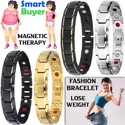 £4.49 • Buy Magnetic Bracelet Therapy Weight Loss Arthritis Health Pain Relief Men
