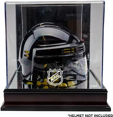 Mahogany (nhl) Hockey Mini Helmet Display Case (ammk) • $49.99