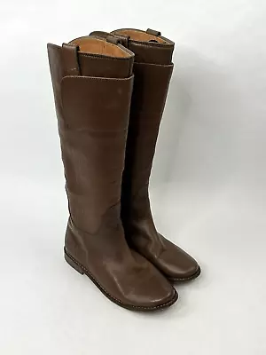 Frye Paige Tall Leather Riding BootS Tobacco Brown Leather Size 6 B  3476536 • $64.88