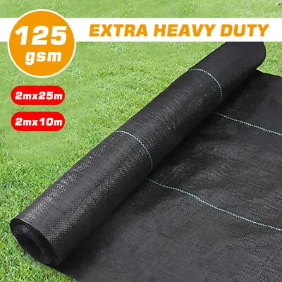 Weed Control Fabric Heavy Duty Ground Cover Membrane Sheet Garden Landscape Mat • £3.99