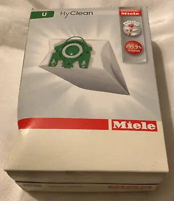 2 X Genuine Miele HyClean Dustbags- For Upright Miele Vacuum Cleaner • £10
