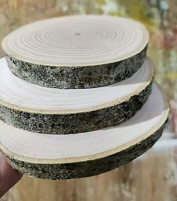 £4.66 • Buy WHOLESALE 1-23CM Wood Log Slices Discs Round Wedding Rustic ECO Crafts Coasters