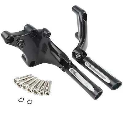 Rear Passenger Foot Pegs &Mount Bracket Fit For Harley Sportster 883 1200 14-22 • $49.50