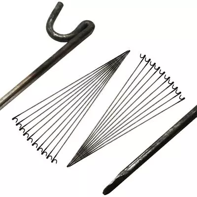 £41.99 • Buy Steel Metal Barrier Fencing Fence Pins Stakes 10mm X 1250mm Pack Of 20