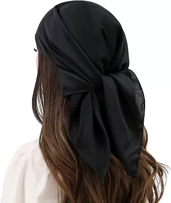 RIIQIICHY Head Scarf Like Silk Bandana Satin Hair Scarf For Women Sleeping Squar • $20.64