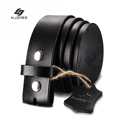 HJONES 38mm Men’s Replacement Belt Leather Belt Strap Without Buckle 1 1/2” Wide • $13.99