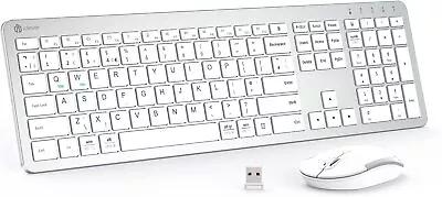 £25 • Buy Wireless Keyboard And Mouse For Mac  IClever GK08 Rechargeable Wireless Keyboard