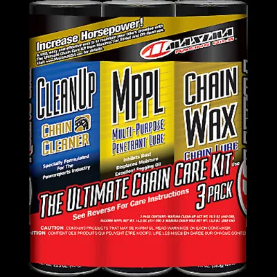 Maxima Racing Ultimate Chain Wax & Care Kit Street Off-Road Motorcycle • $37.60