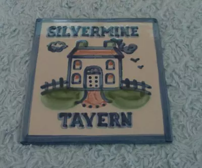 M.A. Hadley Pottery Signed SILVERMINE TAVERN Trivet Tile - Country Inn VGC • $35