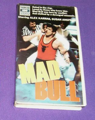 Mad Bull VHS Videotape (1987 HBO) 1977 Made For TV Movie About Pro Wrestling • $19.77