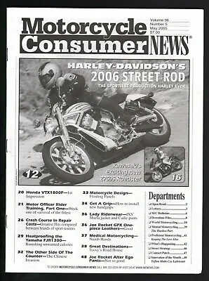 2005 May Motorcycle Consumer News -Vintage Magazine - Harley-Davidson Street Rod • £5.60
