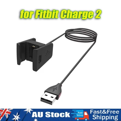 $10.06 • Buy USB Charger Charging Cable For Fitbit Charge 2 Wristband Smart Fitness Watch