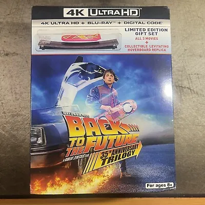 Back To The Future Trilogy (4K UHD•Blu-ray) 35th Anniversary Giftset Hoverboard • $109.99