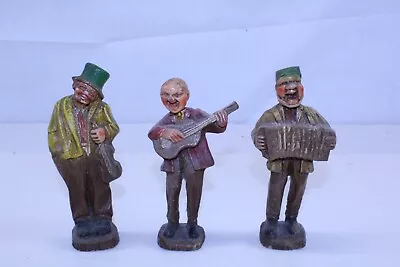  Musician Figurines Lot Of 3 Different Composite Figures 6   Vintage • $22.68