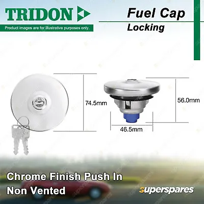 Tridon Locking Fuel Cap For Ford F100 F150 F250 F350 LTD FC Transit VF VG • $39.95