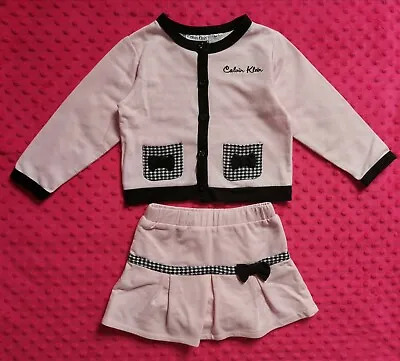 Calvin Klein Baby Girl Skirt Outfit Set Size 18 Months • £30