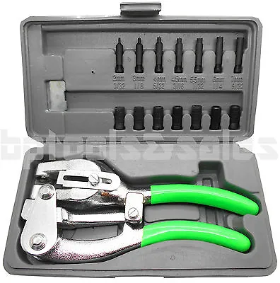 Heavy Duty Hand Held Power Punch Die Plier Set 1 TON Sheet Metal Aluminum Aviatr • $31.99