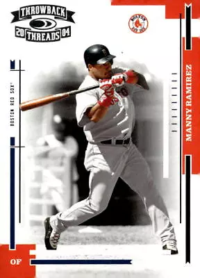 2004 Donruss Throwback Threads Manny Ramirez #34 • $1.35